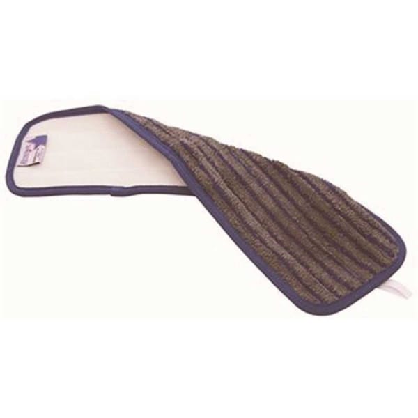 18 in. Blue Scrubbing Microfiber Flat Mop Pad, 3PK